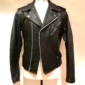 90s vintage motorcycle biker jacket